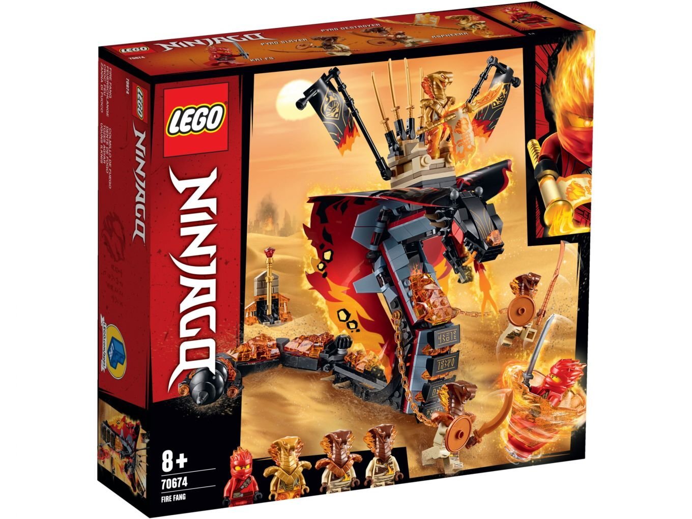 70674 LEGO® NINJAGO Ugninė iltis kaina ir informacija | Konstruktoriai ir kaladėlės | pigu.lt