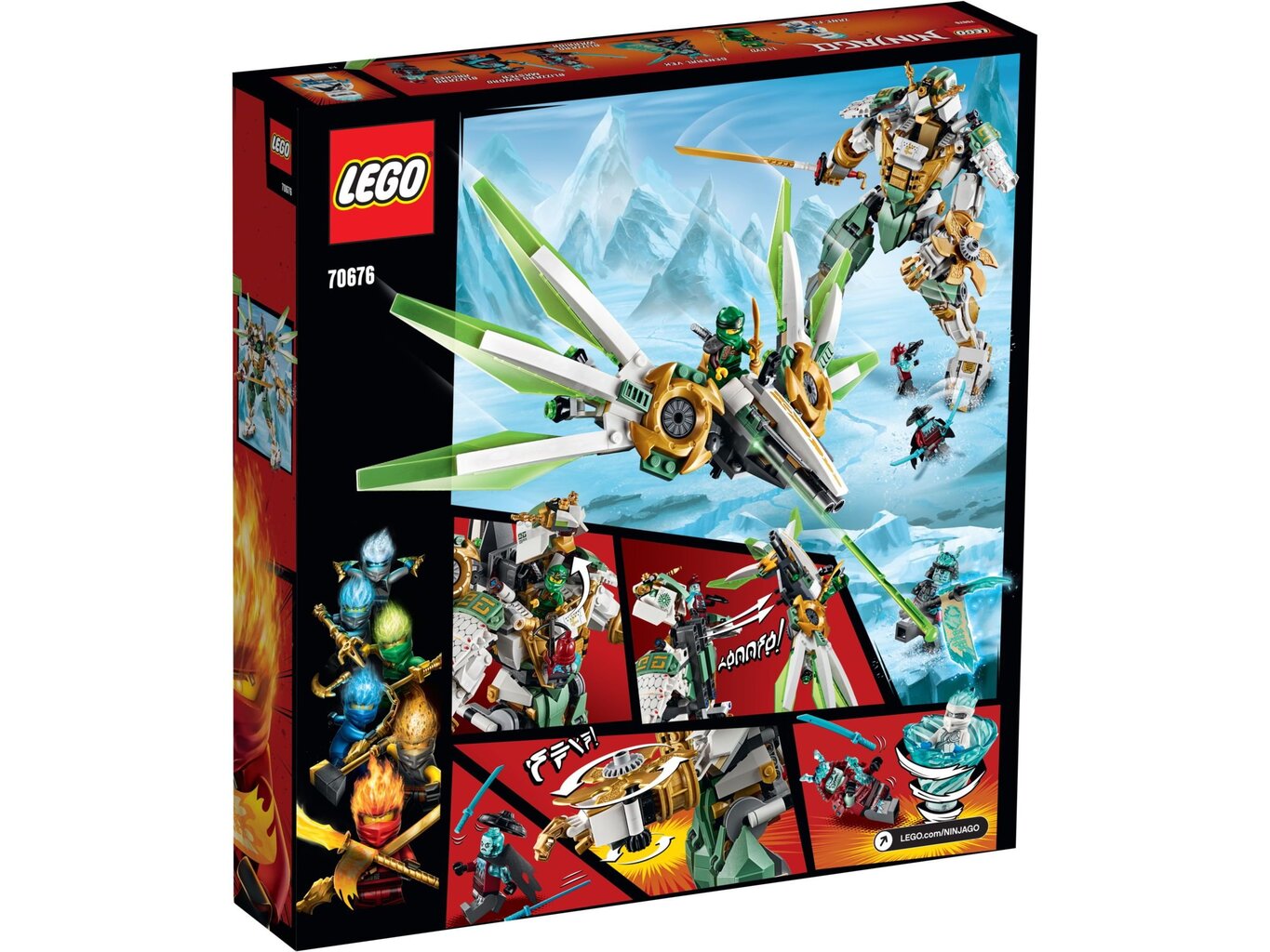 70676 LEGO® NINJAGO Lloyd robotas titanas kaina ir informacija | Konstruktoriai ir kaladėlės | pigu.lt