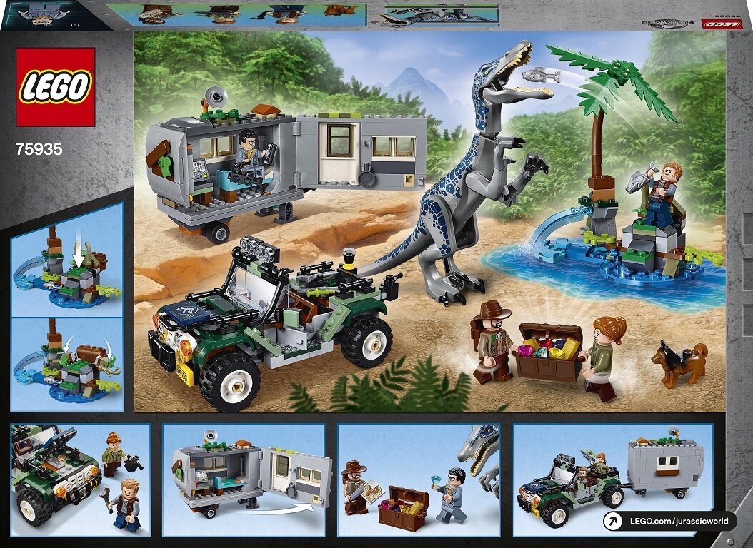 75935 LEGO® Jurassic World Поединок с бариониксом Поиск сокровищ цена |  pigu.lt