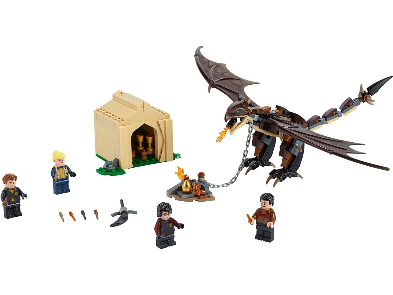 75946 LEGO® Harry Potter Vengrijos ragauodegio burtų trikovės iššūkis цена и информация | Konstruktoriai ir kaladėlės | pigu.lt