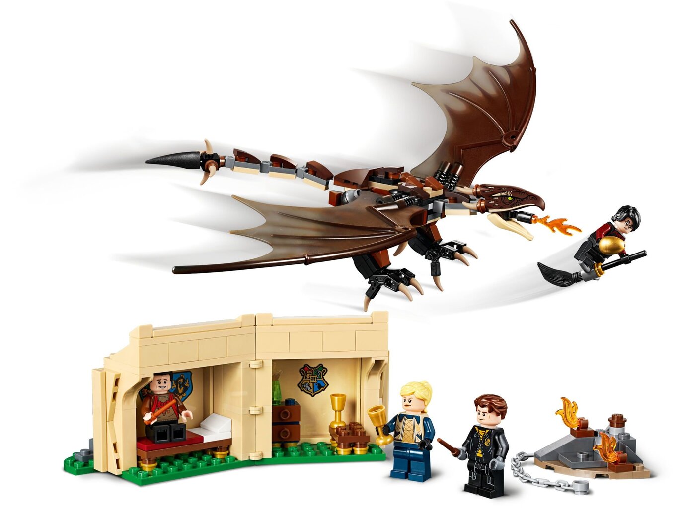 75946 LEGO® Harry Potter Vengrijos ragauodegio burtų trikovės iššūkis цена и информация | Konstruktoriai ir kaladėlės | pigu.lt