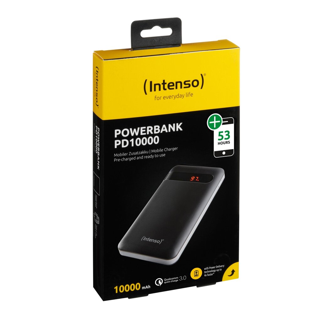 Intenso PD10000 10000mAh цена и информация | Atsarginiai maitinimo šaltiniai (power bank) | pigu.lt