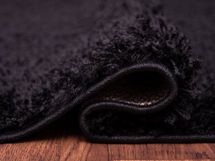 Kilimas Shaggy Black, 140 x 190 cm цена и информация | Ковры | pigu.lt