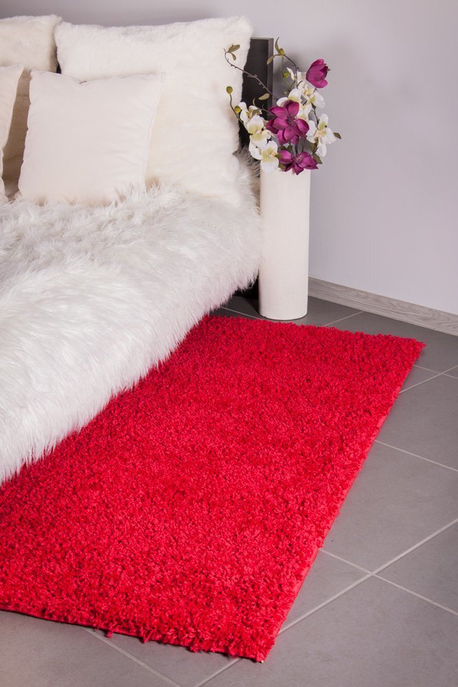 Kilimas Shaggy Red, 140 x 200 cm kaina ir informacija | Kilimai | pigu.lt