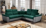 Универсальный угловой диван Federico, зеленый/серый