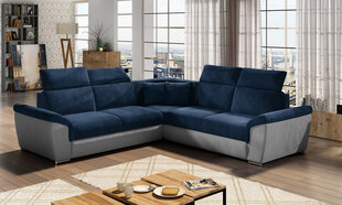 Универсальный угловой диван Federico, синий/серый цена и информация | Угловые диваны | pigu.lt
