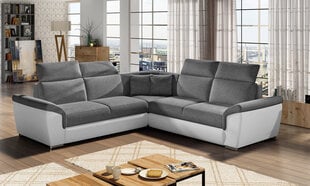 Универсальный угловой диван Federico, темно-серый/белый цена и информация | Угловые диваны | pigu.lt