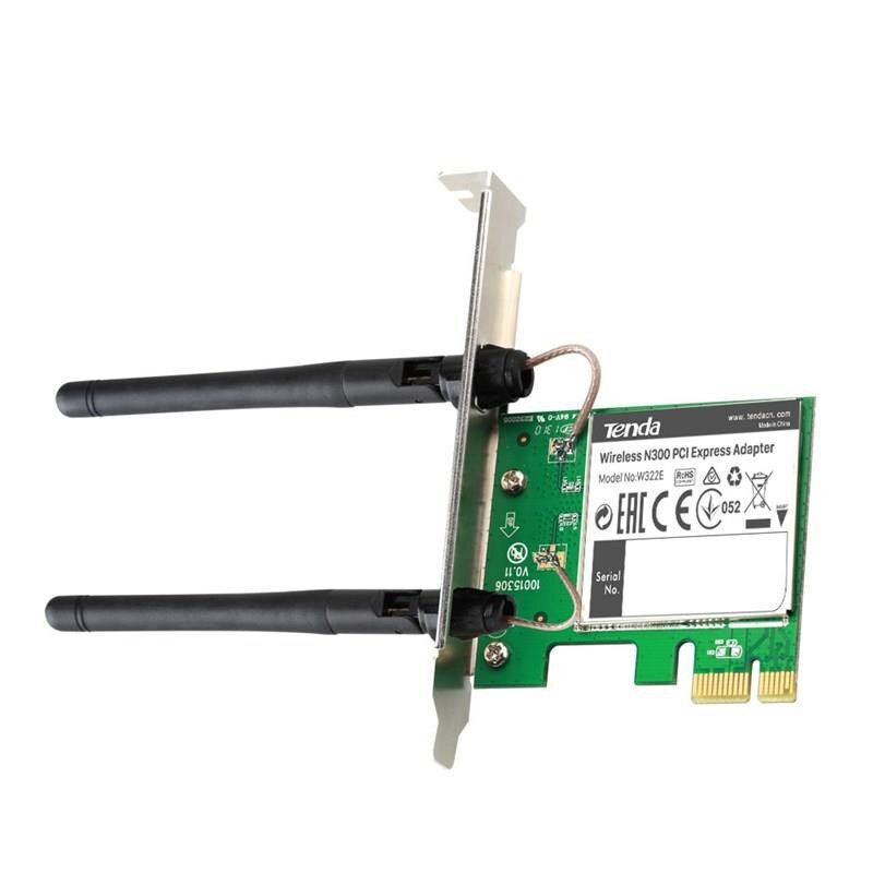 Tenda W322E network card Internal WLAN 300 Mbit/s kaina ir informacija | Adapteriai, USB šakotuvai | pigu.lt