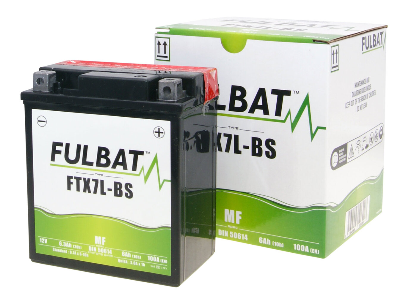 Akumuliatorius Fulbat YTX7L-BS, 6 Ah 85 A EN 12V kaina ir informacija | Moto akumuliatoriai | pigu.lt