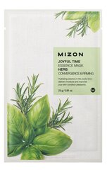 Lakštinė veido kaukė su žolelėmis Mizon Joyful Time Essence Mask Herb 1vnt. kaina ir informacija | Veido kaukės, paakių kaukės | pigu.lt