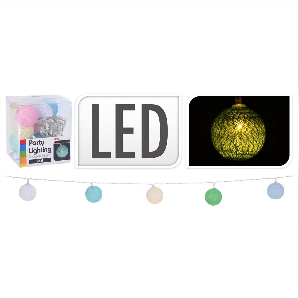 Dekoratyvinė girlianda, 10 LED kaina ir informacija | Girliandos | pigu.lt