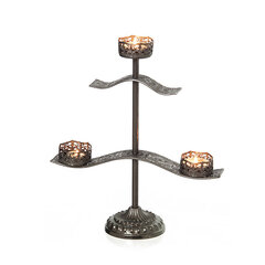 Žvakidė metalinė 3 žvakėms 34.5x12.5x41cm. kaina ir informacija | Žvakės, Žvakidės | pigu.lt