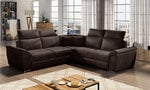 Универсальный угловой диван Federico, темно-коричневый