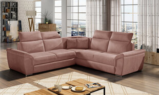 Универсальный угловой диван Federico, розовый цена и информация | Угловые диваны | pigu.lt