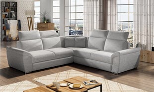 Универсальный угловой диван Federico G, светло-серый цена и информация | Угловые диваны | pigu.lt