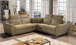 Универсальный угловой диван Federico, светло-коричневый цена и информация | Угловые диваны | pigu.lt