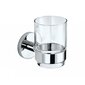 TEKA Pakabinama stiklinė su metaliniu laikikliu, 501-1040-00 kaina ir informacija | Vonios kambario aksesuarai | pigu.lt