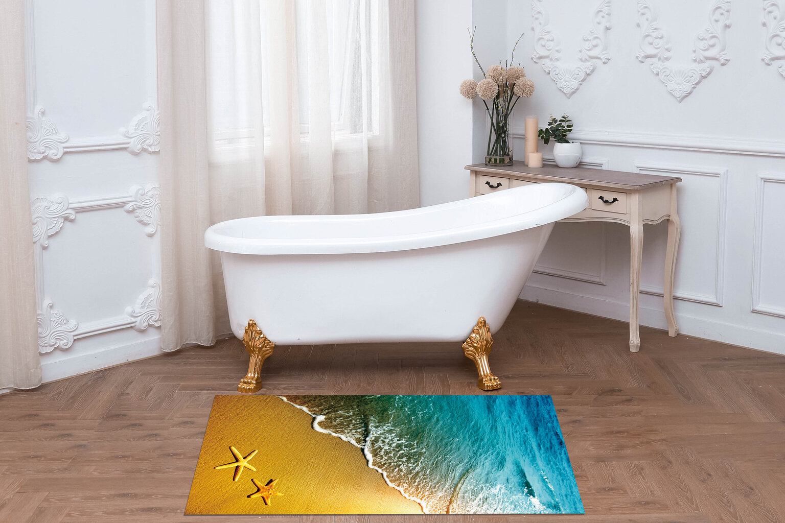 Vonios kilimėlis "Benedomo" 60x100 cm цена и информация | Vonios kambario aksesuarai | pigu.lt