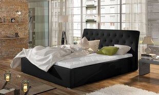 Lova NORE Milano MTP, 180x200 cm, juoda kaina ir informacija | Lovos | pigu.lt