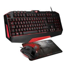 Spirit Of Gamer Gaming Pack 3 in 1 Keyboard + Mouse + Pad, Черные цена и информация | Клавиатуры | pigu.lt