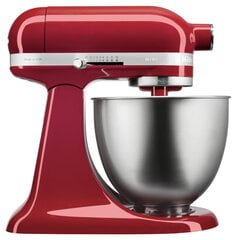 KitchenAid Mini 3,3 л планетарный миксер с наклоненной головкой 5KSM3311XEER (красный) цена и информация | Кухонные комбайны | pigu.lt