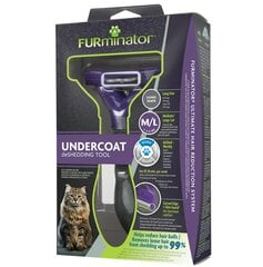 FURminator Undercoat deShedding для длинношерстных кошек, M/L цена и информация | Средства по уходу за животными | pigu.lt