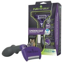 FURminator Undercoat deShedding для длинношерстных кошек, M/L цена и информация | Средства по уходу за животными | pigu.lt