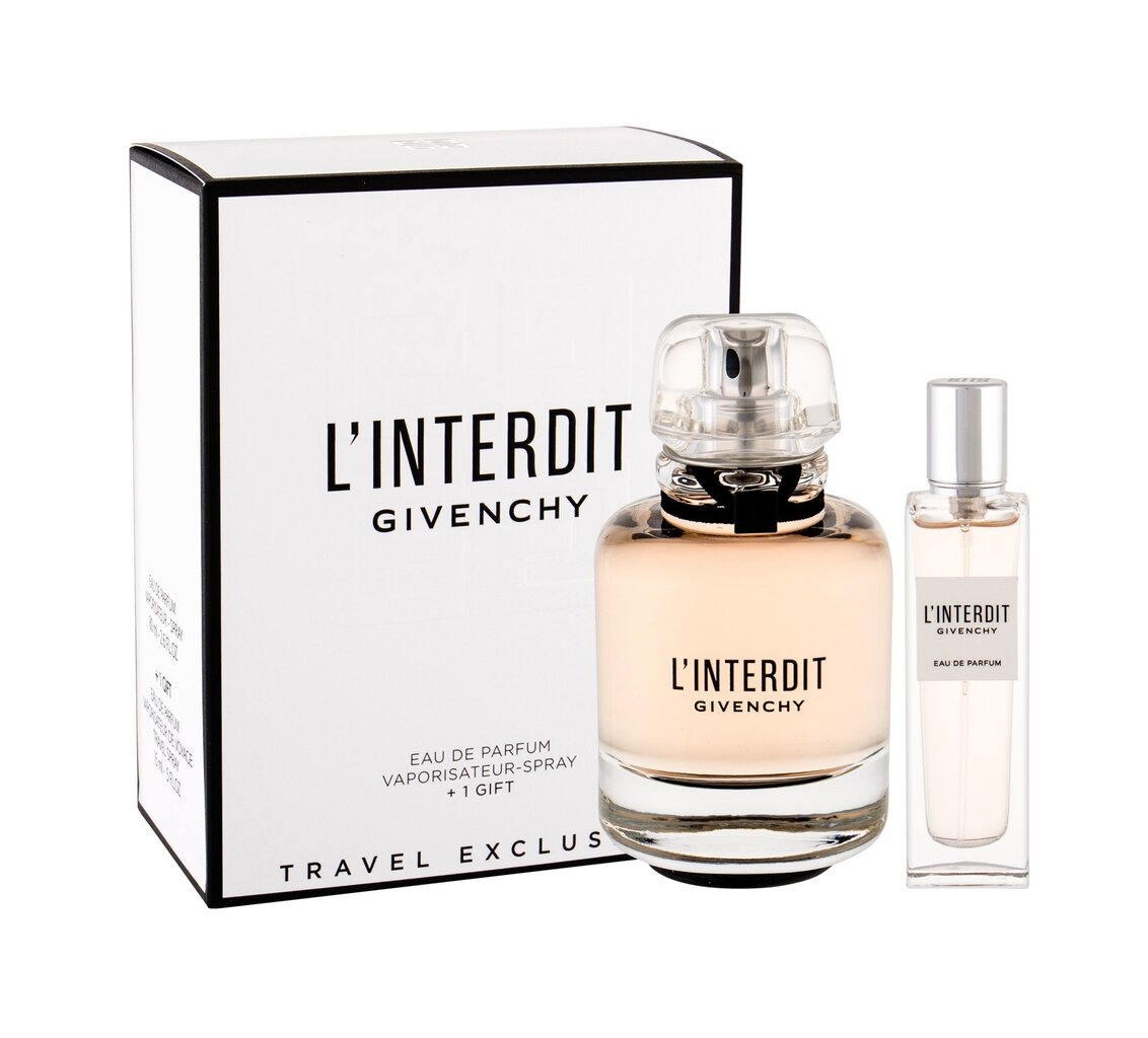 Rinkinys Givenchy L'Interdit: EDP moterims 80 ml + EDP moterims 15 ml kaina ir informacija | Kvepalai moterims | pigu.lt