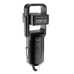 Paltinet PLCRRT2 Rotation Автомобильная зарядка 2 x USB 4.8A Черная цена и информация | Зарядные устройства для телефонов | pigu.lt