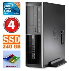 HP 8100 Elite SFF i5-650 4GB 240SSD DVD WIN7Pro цена и информация | Стационарные компьютеры | pigu.lt