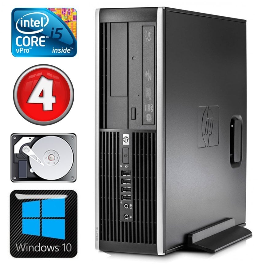 HP 8100 Elite SFF i5-650 4GB 250GB DVD WIN10 цена и информация | Stacionarūs kompiuteriai | pigu.lt