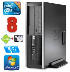 HP 8100 Elite SFF i5-650 8GB 120SSD+1TB DVD WIN7Pro [refurbished] цена и информация | Стационарные компьютеры | pigu.lt