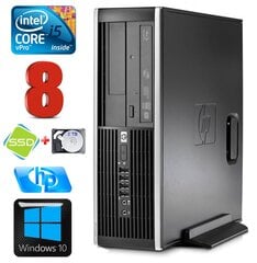 HP 8100 Elite SFF i5-650 8GB 120SSD+2TB DVD WIN10 цена и информация | Стационарные компьютеры | pigu.lt