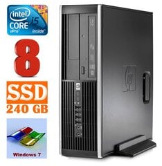 HP 8100 Elite SFF i5-650 8GB 240SSD DVD WIN7Pro цена и информация | Стационарные компьютеры | pigu.lt
