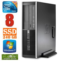 HP 8100 Elite SFF i5-650 8GB 240SSD GT1030 2GB DVD WIN7Pro цена и информация | Стационарные компьютеры | pigu.lt