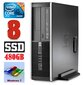 HP 8100 Elite SFF i5-650 8GB 480SSD DVD WIN7Pro kaina ir informacija | Stacionarūs kompiuteriai | pigu.lt