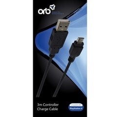 Orb USB to Micro Charge Cable PS4 kaina ir informacija | Kabeliai ir laidai | pigu.lt