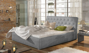 Кровать Milano MD, 200х200 см, серая цена и информация | Кровати | pigu.lt