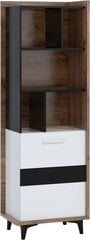 Полка Meblocross Box 06 1D, темно-коричневая/белая цена и информация | Полки | pigu.lt