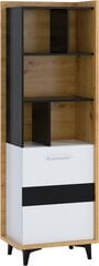 Полка Meblocross Box 06 1D, коричневая/белая цена и информация | Полки | pigu.lt