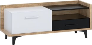ТВ столик Meblocross Box 08 1D1S, дуб/белый цена и информация | Тумбы под телевизор | pigu.lt