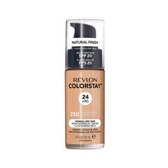 Makiažo pagrindas normaliai ir sausai veido odai Revlon ColorStay Makeup SPF20, 250 Fresh Beige, 30 ml kaina ir informacija | Makiažo pagrindai, pudros | pigu.lt