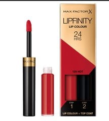 Ilgalaikiai lūpų dažai Max Factor Lipfinity 24HRS, 120 Hot, 4.2 g kaina ir informacija | Lūpų dažai, blizgiai, balzamai, vazelinai | pigu.lt