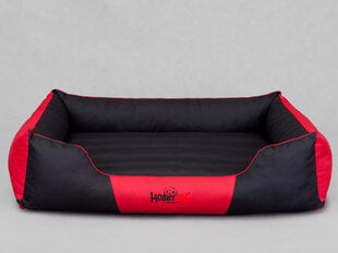 Hobbydog лежак Comfort XXL, черный/красный цена и информация | Лежаки, домики | pigu.lt