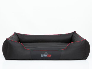 Hobbydog guolis Comfort XL, juodas su raudonu apvadu kaina ir informacija | Guoliai, pagalvėlės | pigu.lt