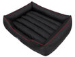 Hobbydog guolis Comfort XL, juodas su raudonu apvadu kaina ir informacija | Guoliai, pagalvėlės | pigu.lt