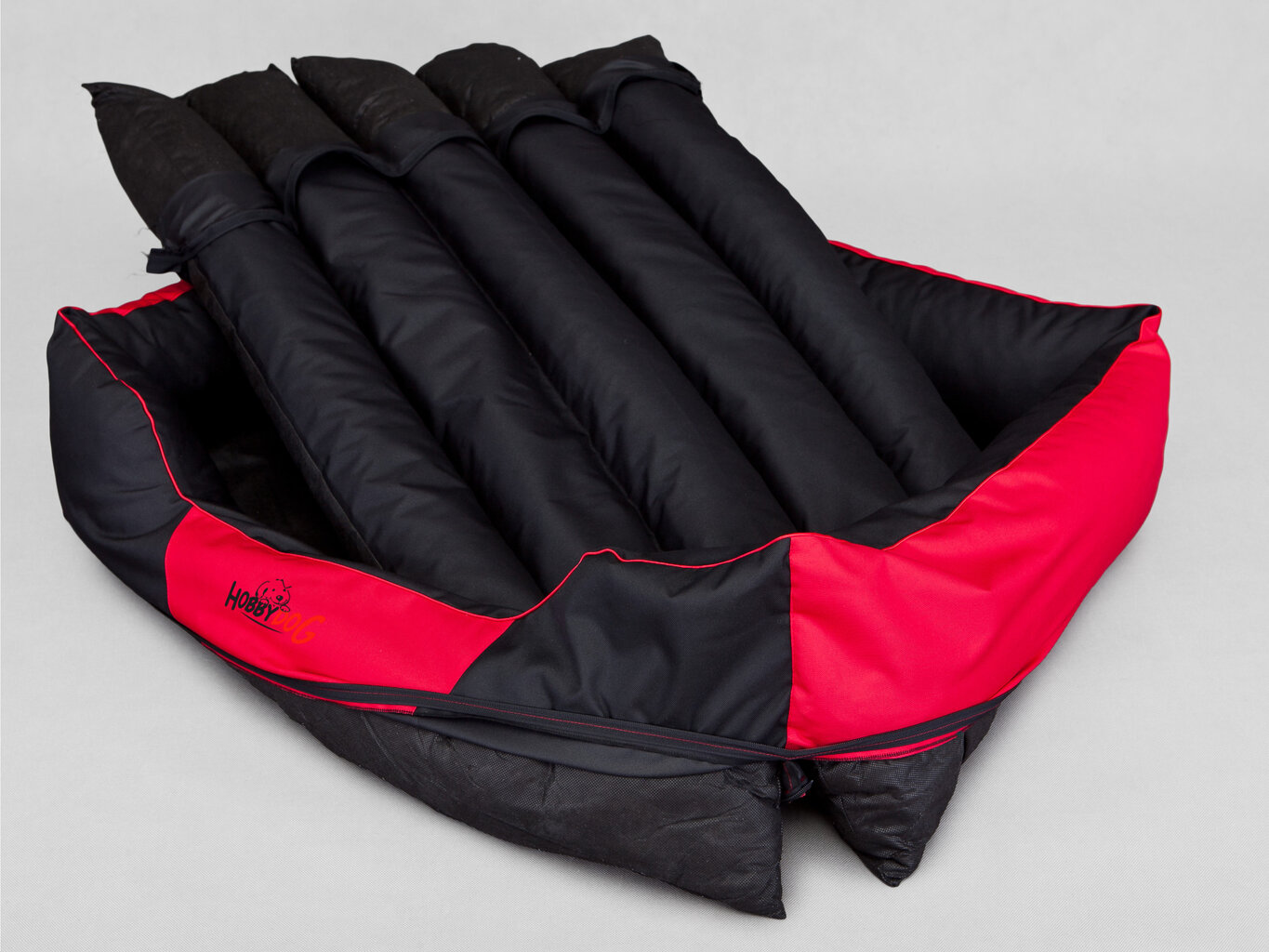 Hobbydog guolis Comfort XL, juodas/raudonas kaina ir informacija | Guoliai, pagalvėlės | pigu.lt
