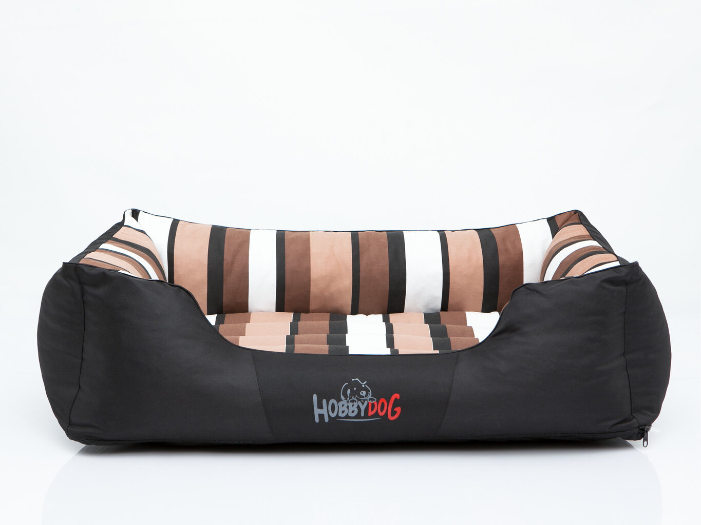 Hobbydog guolis Comfort XL, dryžuotas juodas цена и информация | Guoliai, pagalvėlės | pigu.lt