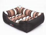 Hobbydog лежак Comfort XL, полосатый черный