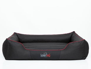 Hobbydog guolis Comfort L, juodas su raudonu apvadu kaina ir informacija | Guoliai, pagalvėlės | pigu.lt
